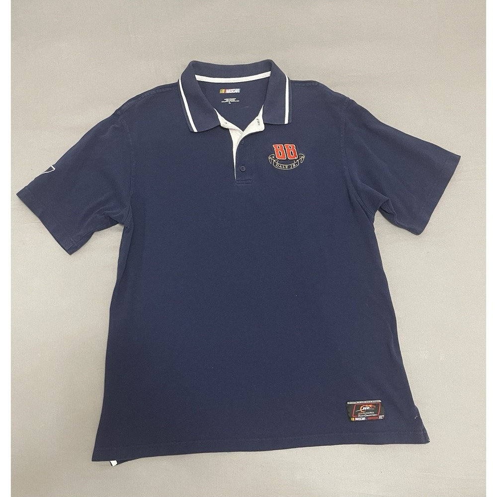 NASCAR Dale Earnhardt Jr 88 Polo Shirt Mens XL Navy JR Nation Team Collection